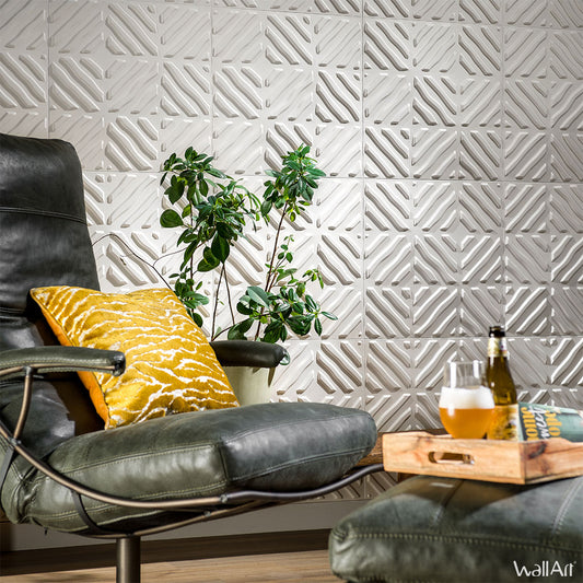 Panneau Mural 3D Noah - Boite de 12 panneaux, soit 3m² - WallArt