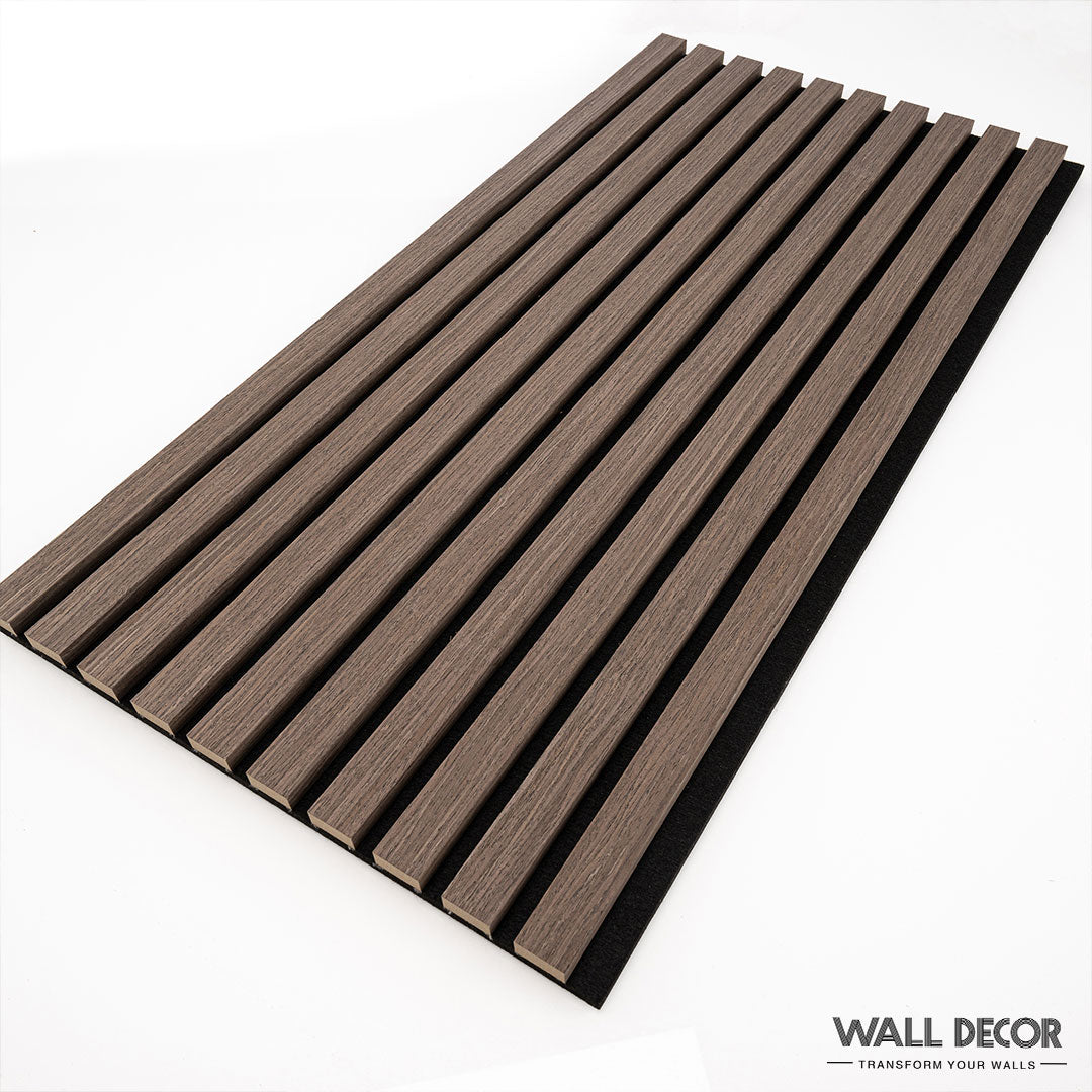 Panneaux Tasseaux Acoustiques Chêne Marron - 1,28m²