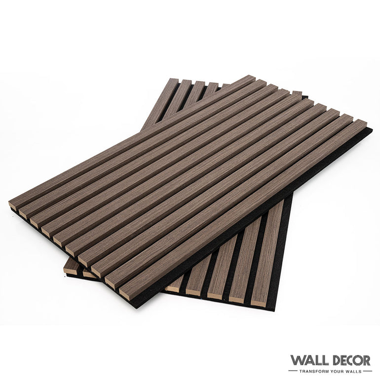Panneaux Tasseaux Acoustiques Chêne Marron - 1,28m²