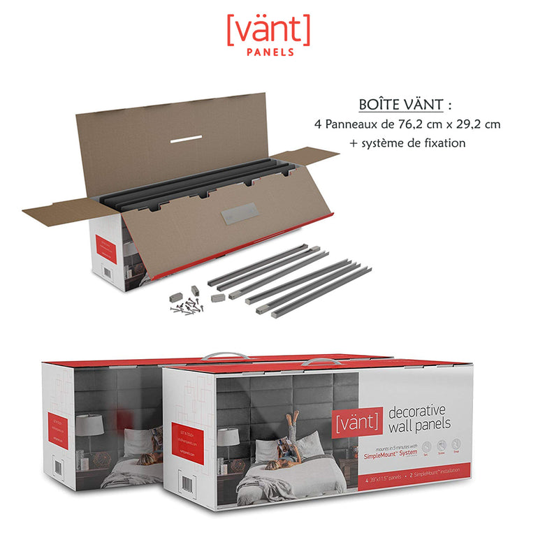 Boite Panneau tête de lit capitonné or