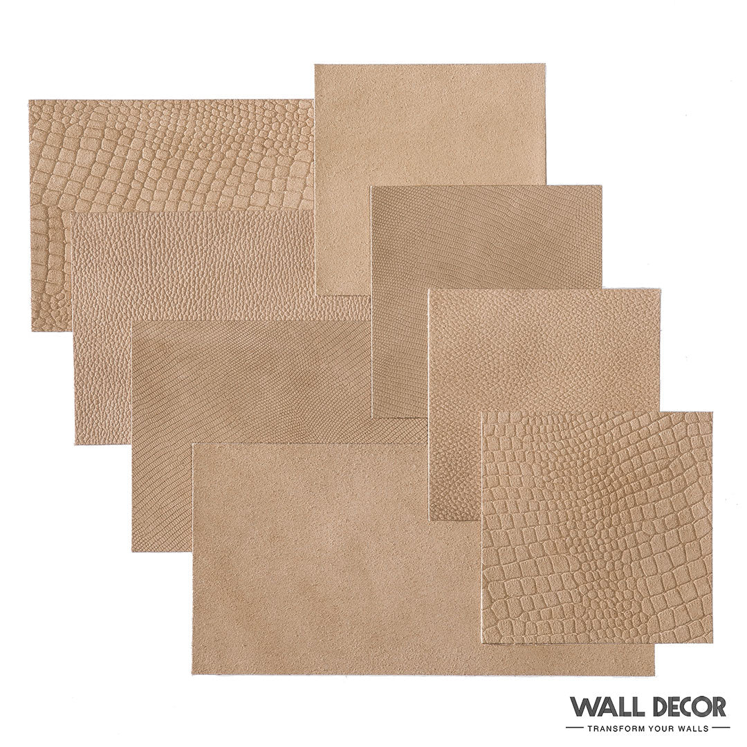 Lames adhésives Cuir beige Borret – 32 lames, soit 1,08 m²