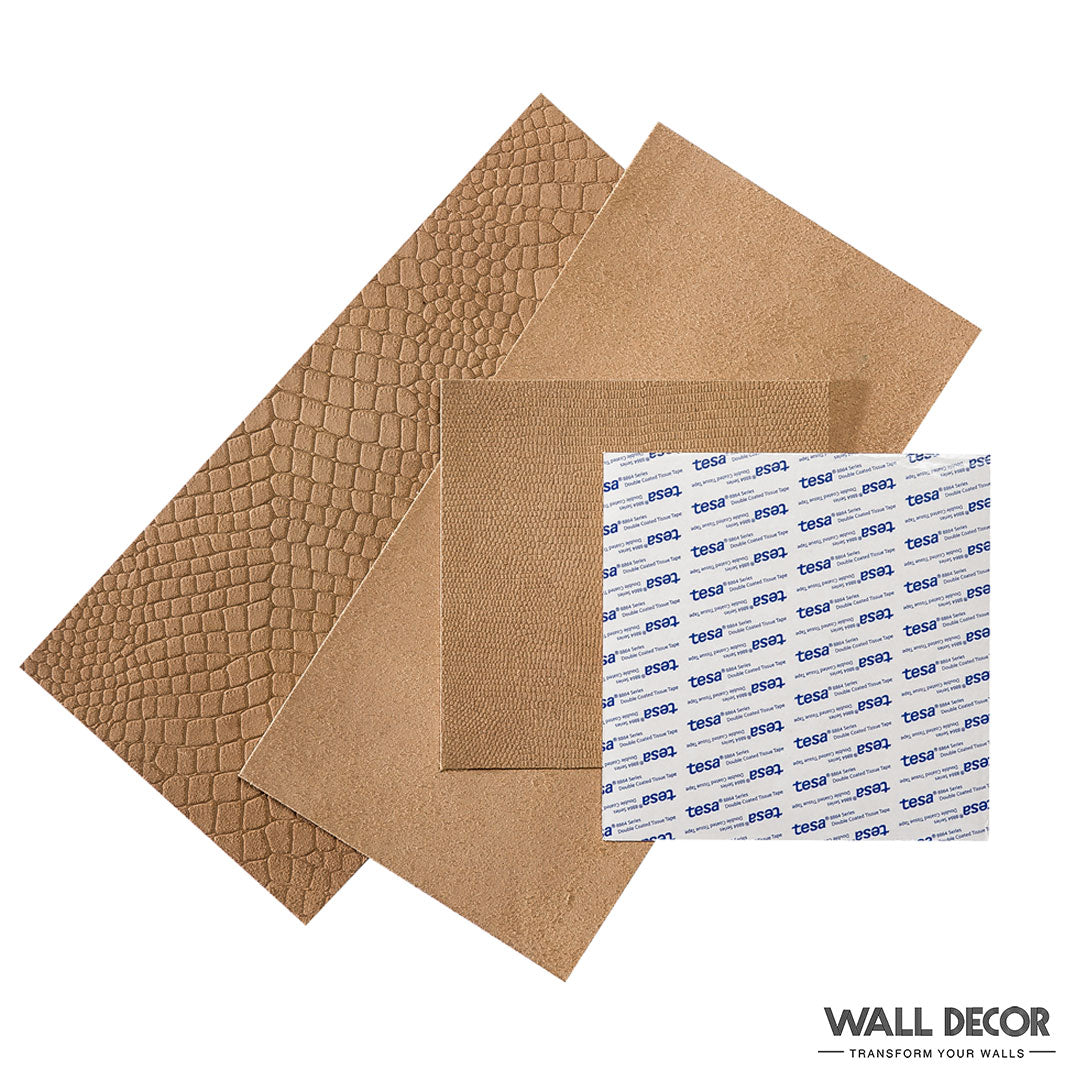 Lames adhésives Cuir Terracotta Lugard – 32 lames, soit 1,08 m²