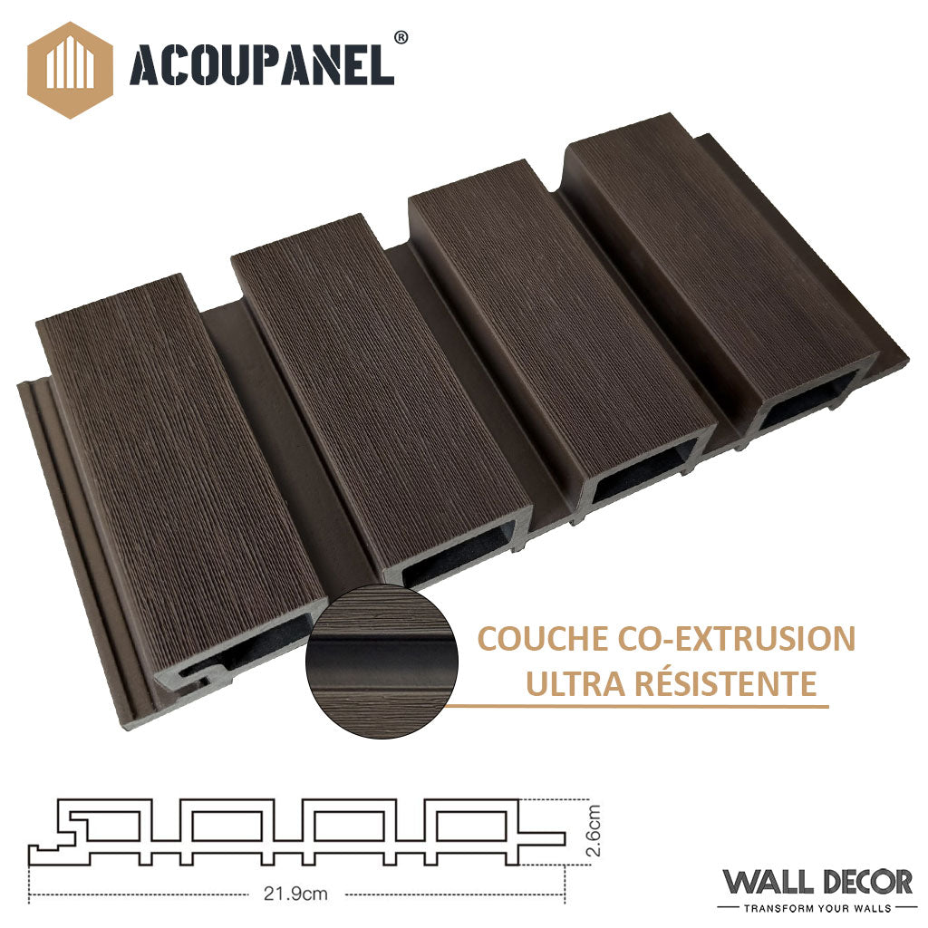 Échantillon Bardage composite claire voie - Acoupanel™