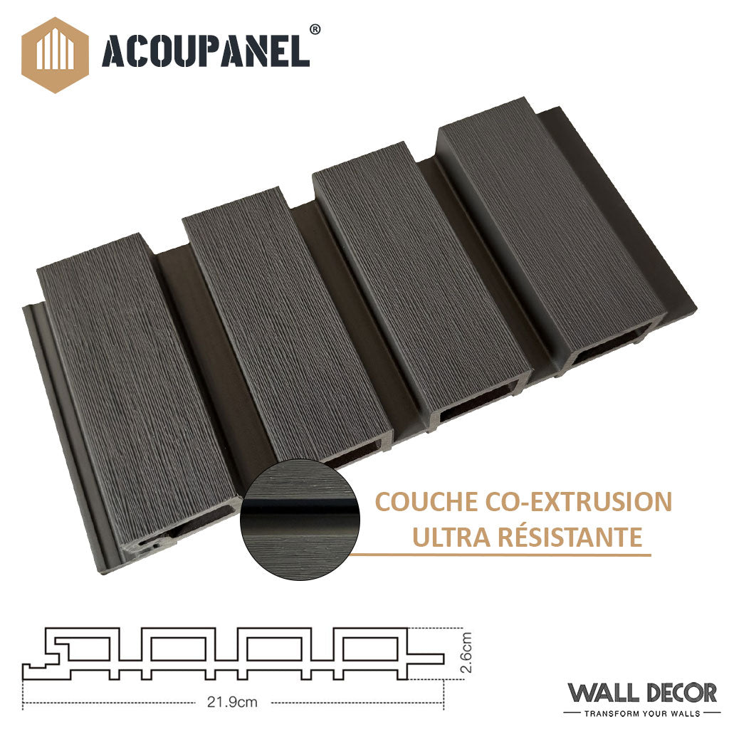 Échantillon Bardage composite claire voie - Acoupanel™