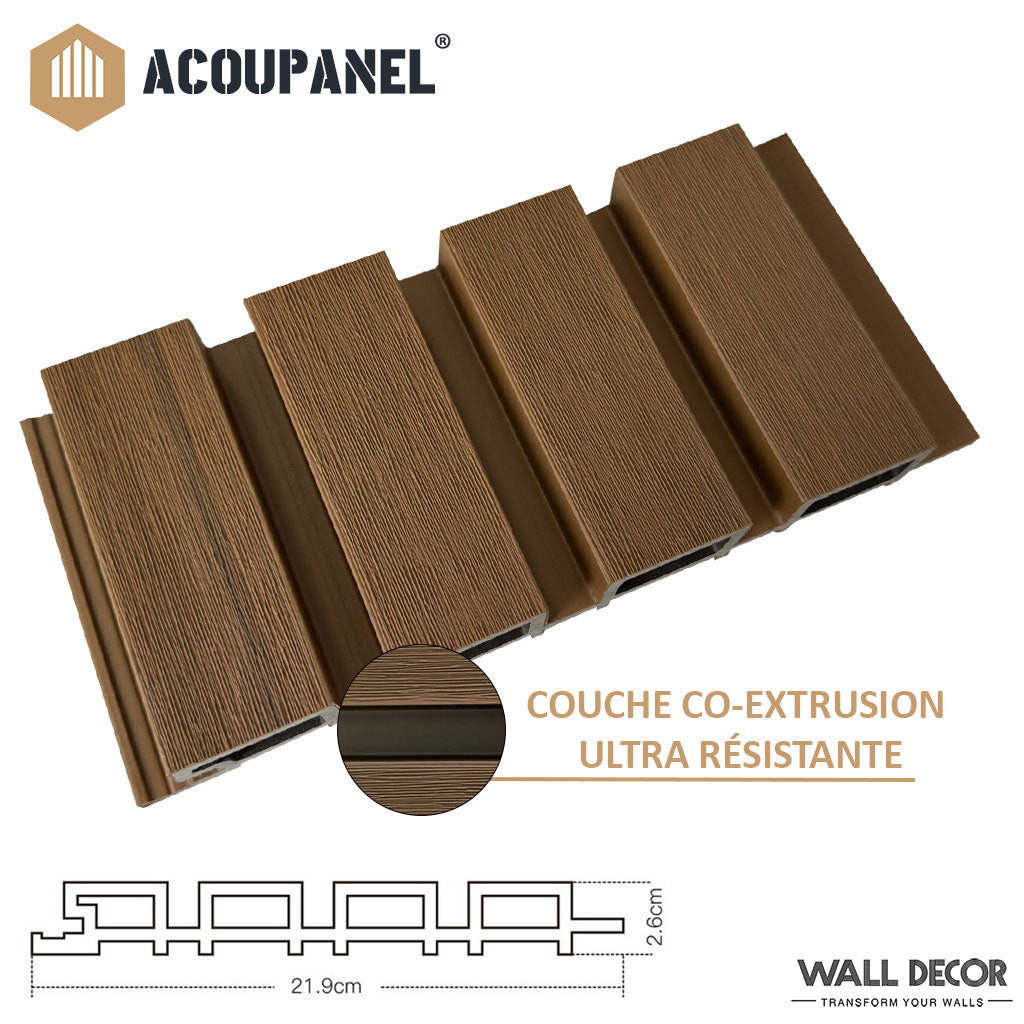 Échantillon Bardage composite claire voie - Acoupanel™