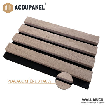 Chêne Brun - Placage 3 faces