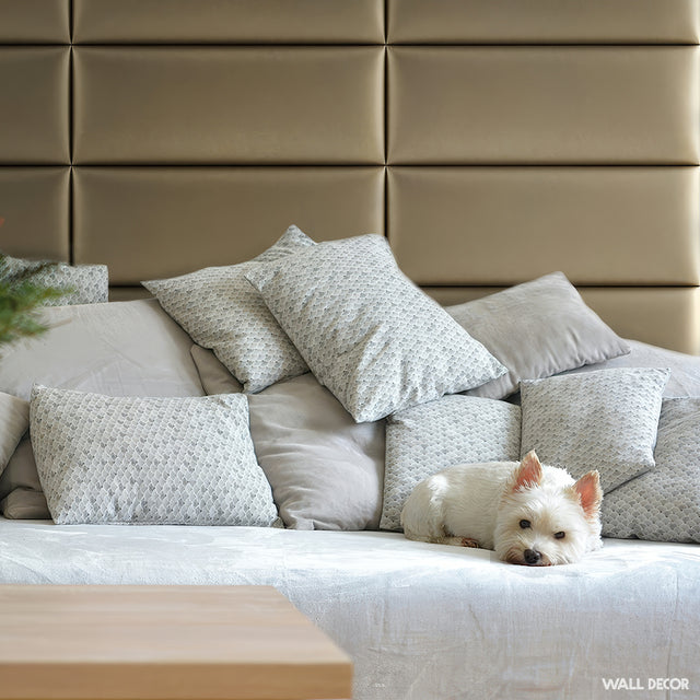 Panneau décoration mur en cuir