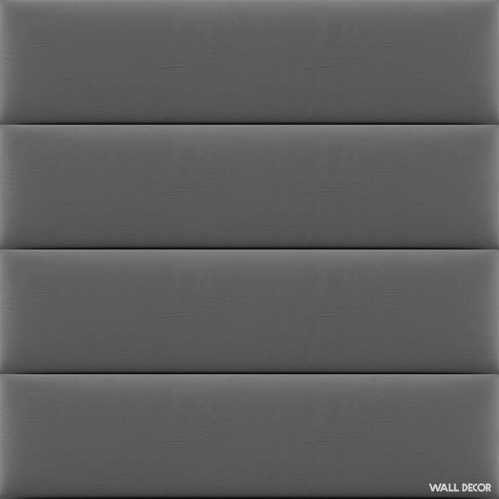 panneau tête de lit simili cuir gris