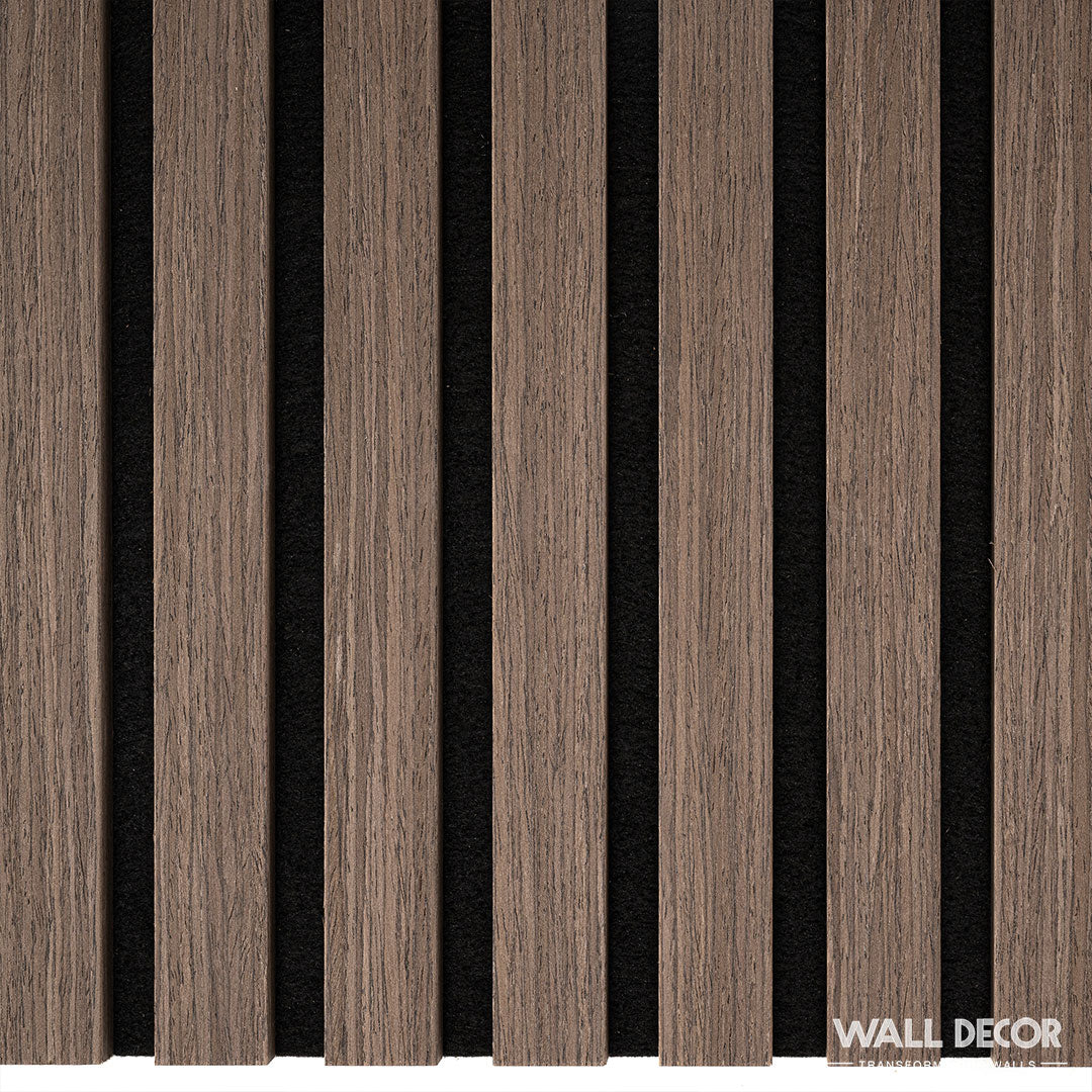 Panneaux Tasseaux Acoustiques Chêne Marron - 1,28m²