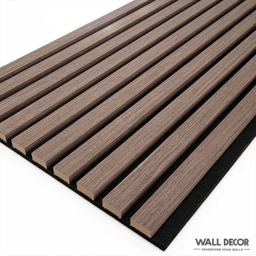 Panneaux Tasseaux Acoustiques Chêne Marron - 1,28m²